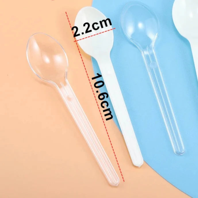 Plastic spoons