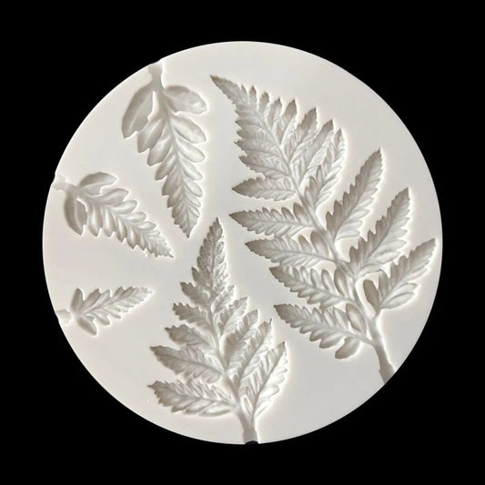 Mimosa flower leaf silicone mold