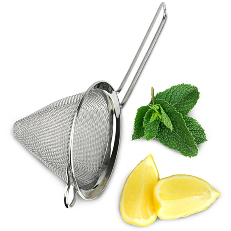 Conical cocktail sieve