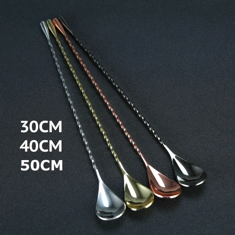 Teardrop cocktail spoon