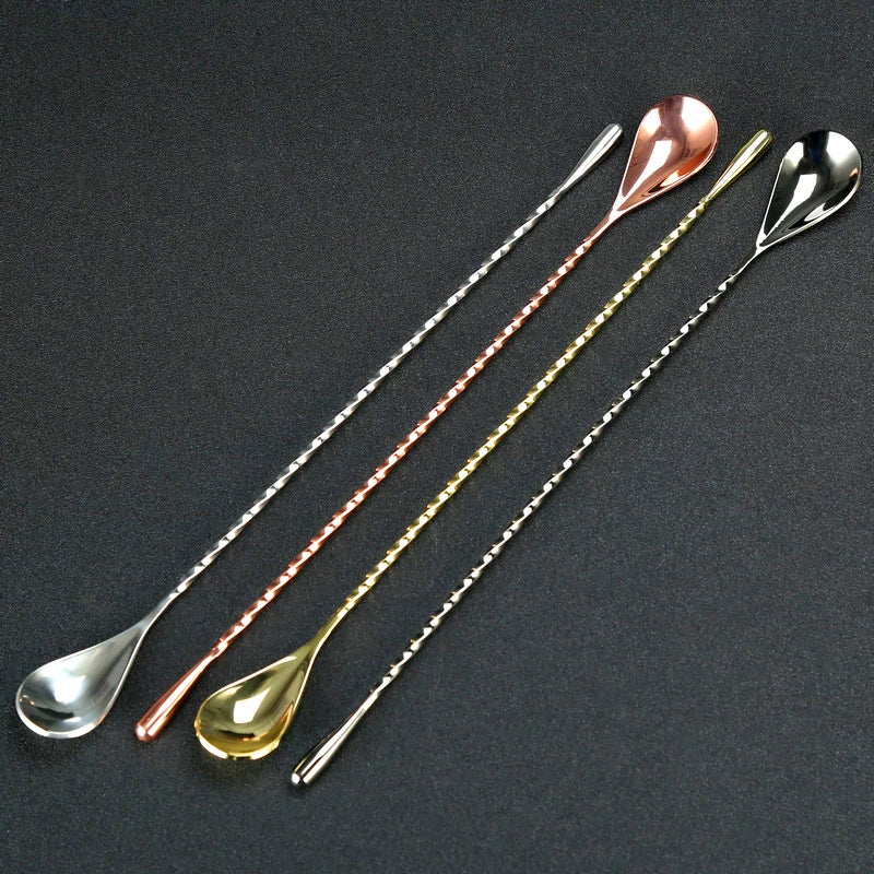 Teardrop cocktail spoon