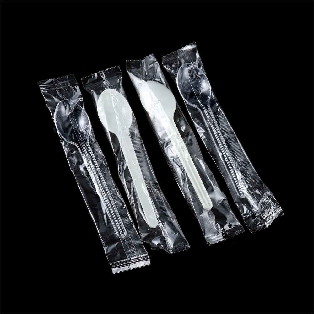 Plastic spoons