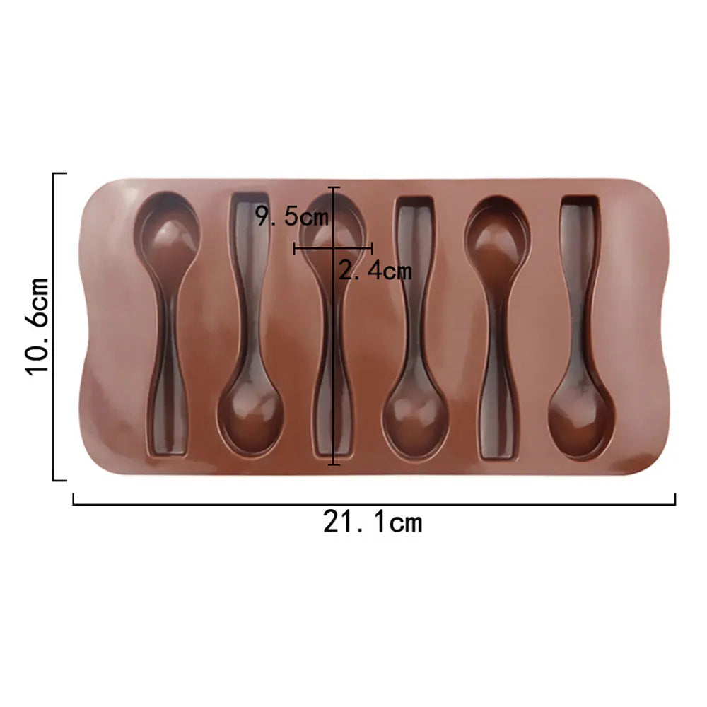 Spoon shape silicone mold