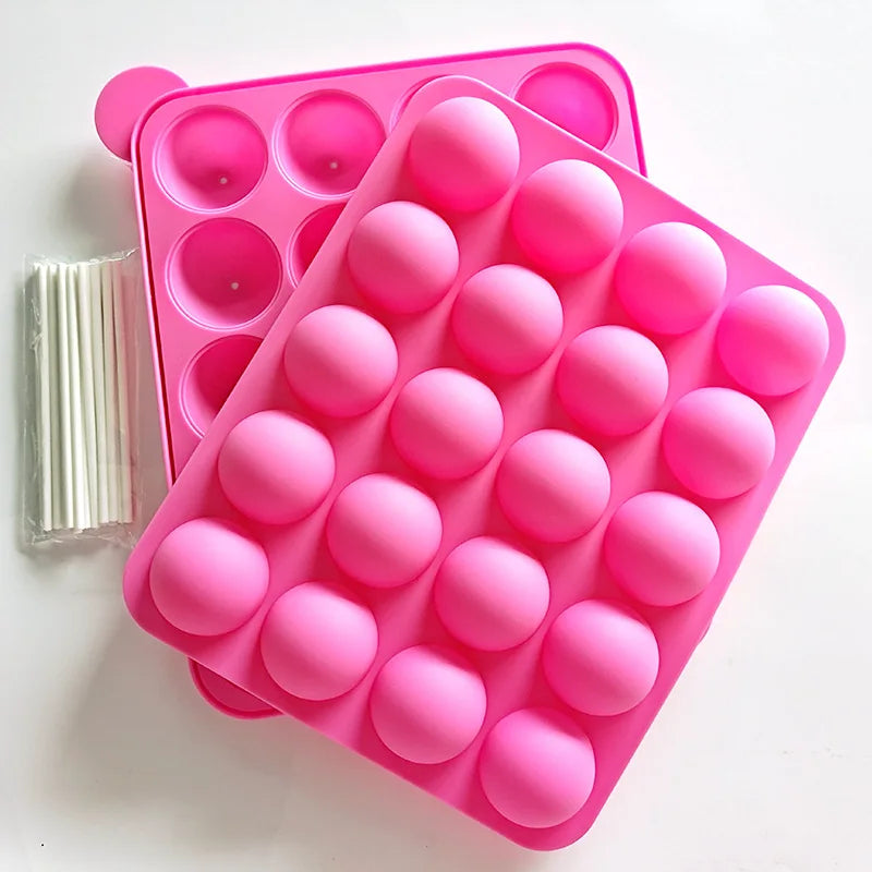 Silicone cake pop mold