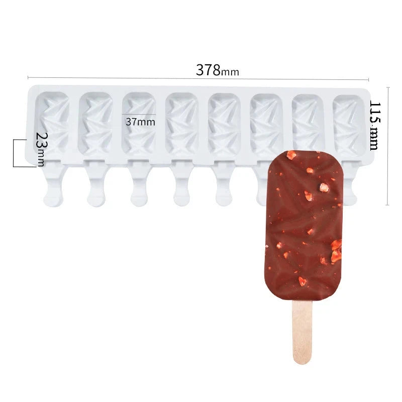 Silicone popsicle mold