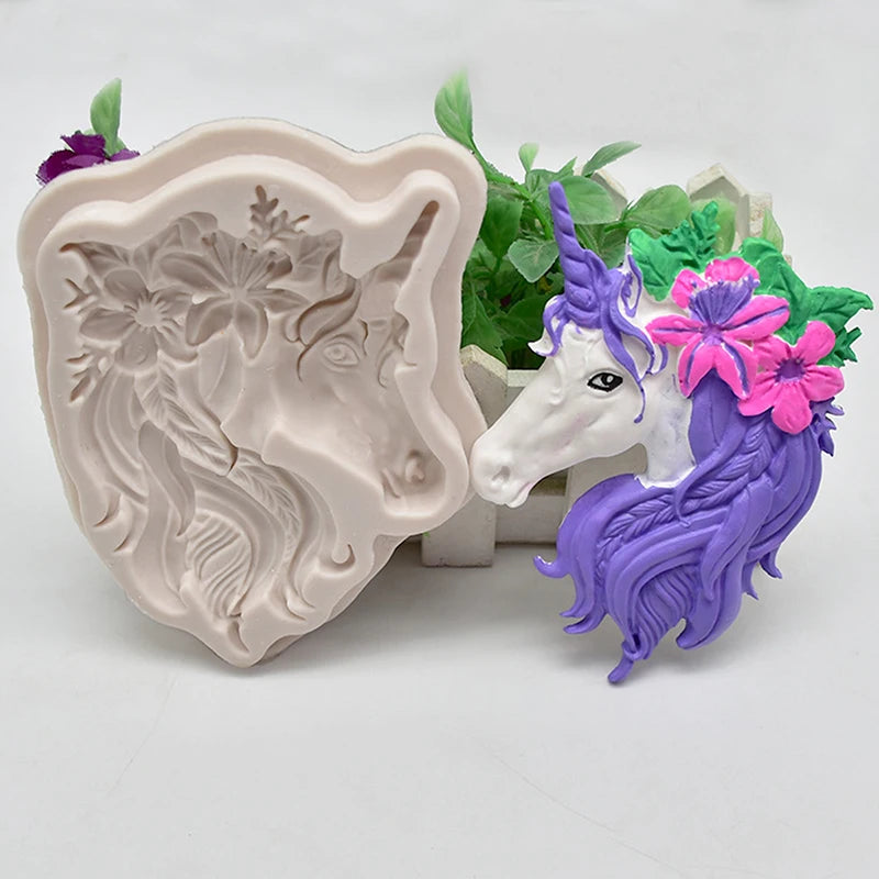 Unicorn silicone mold B