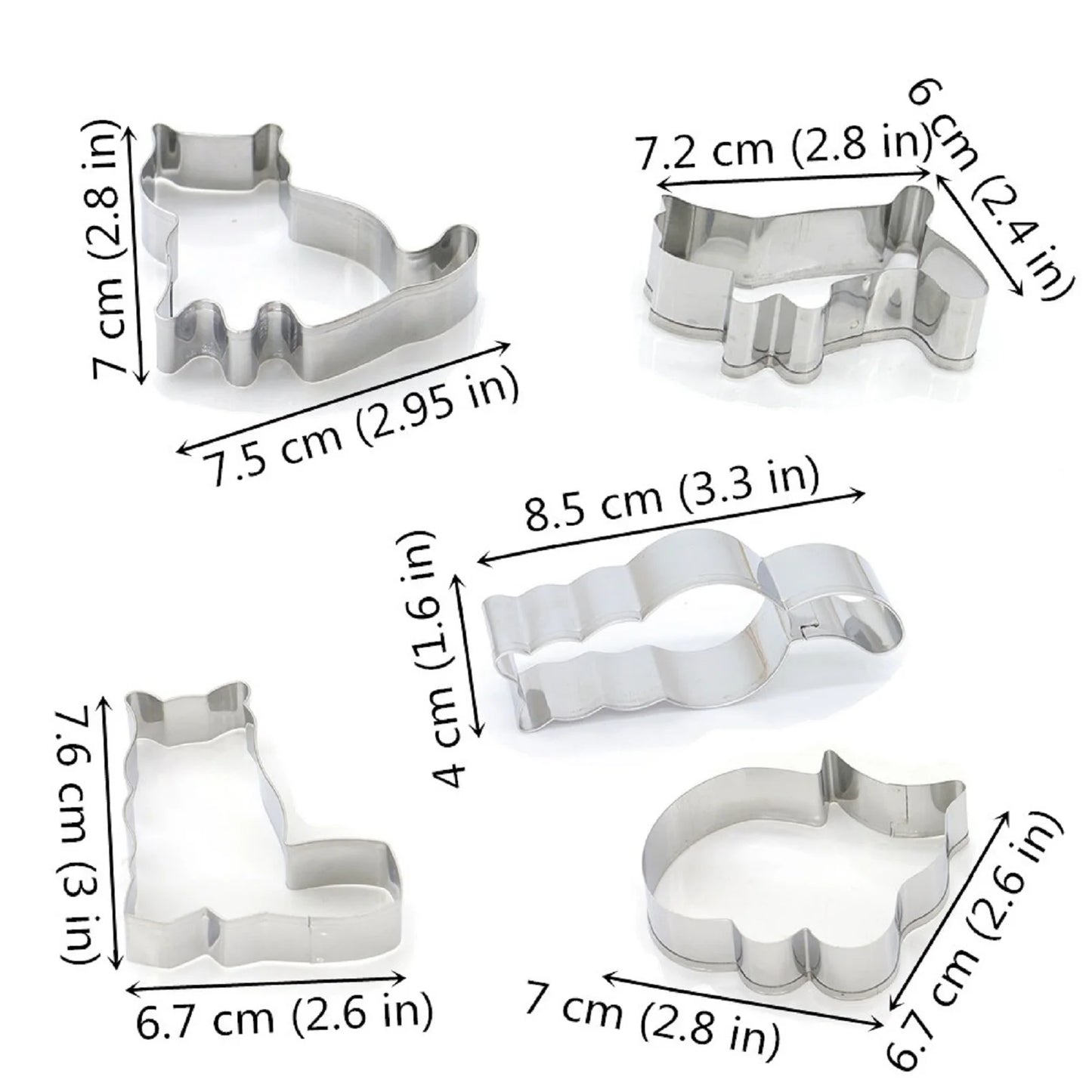 Cat shaped cutter set